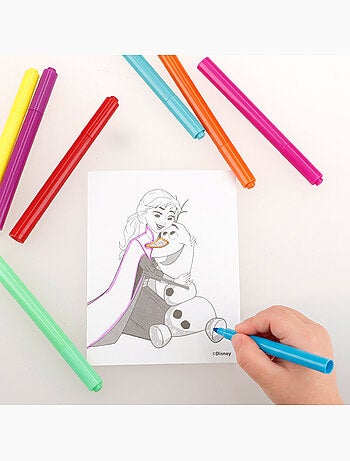 Frozen conjunto de desenho em formato de pasta, com 50 peças