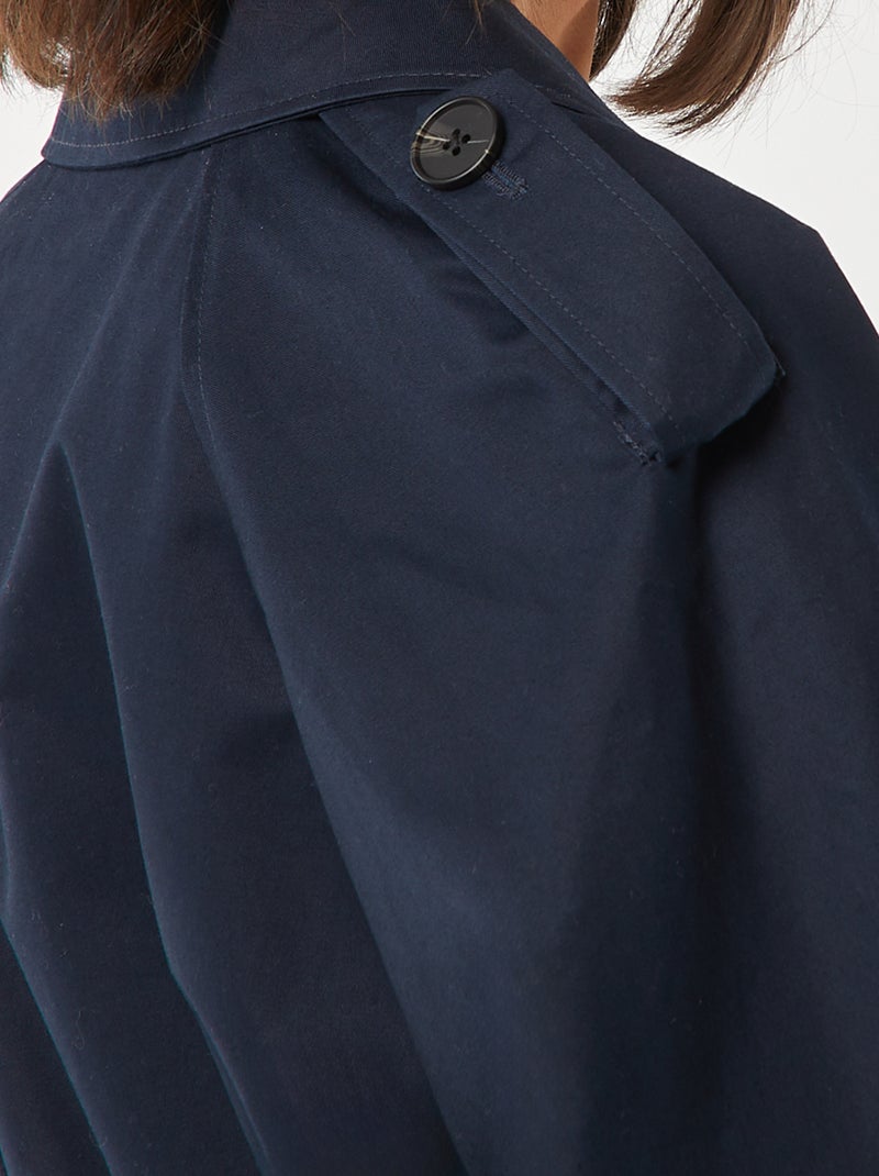 Gabardina curta AZUL - Kiabi