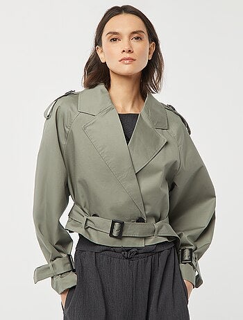 Gabardina curta