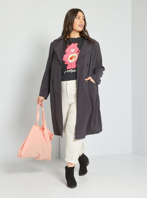 Gabardina em malha fluida - Kiabi