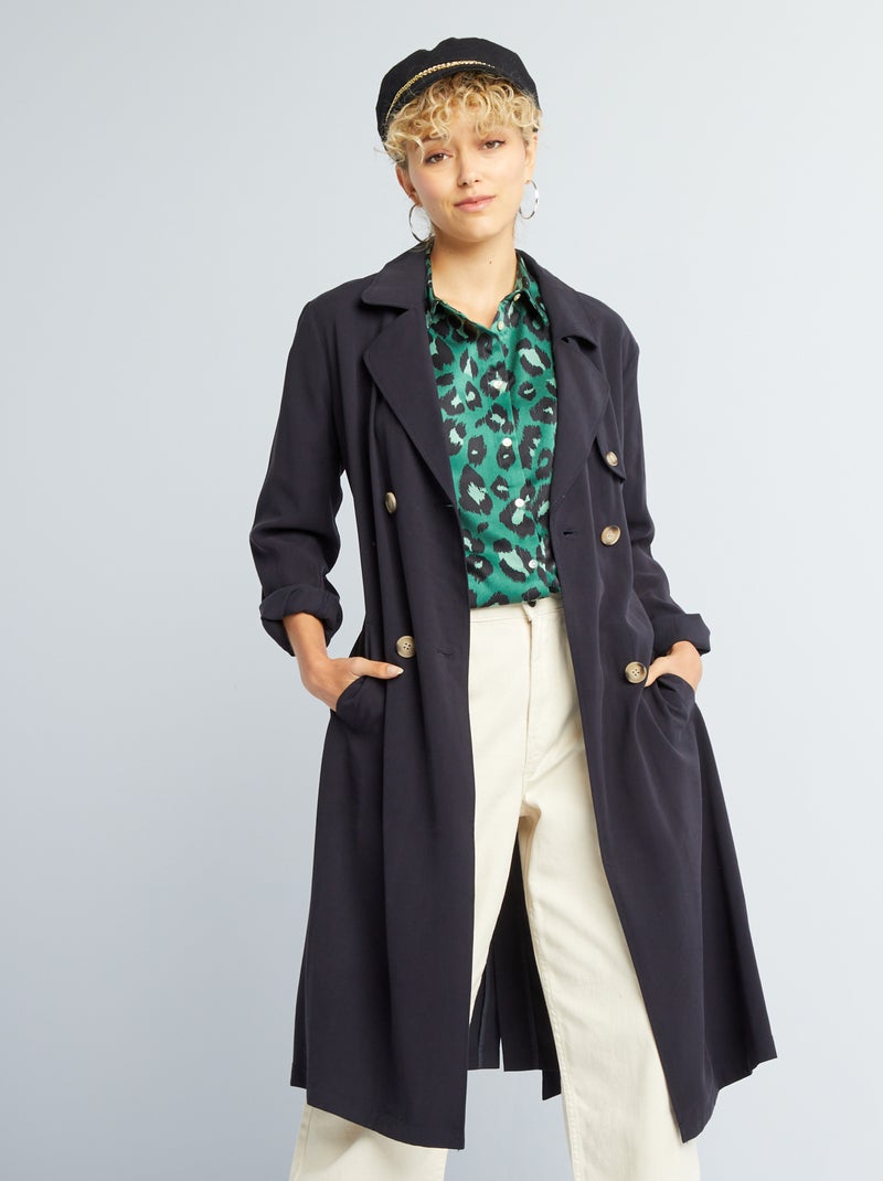 Gabardina fluida CINZA - Kiabi