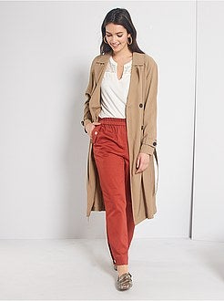 Gabardina fluida e comprida - Kiabi