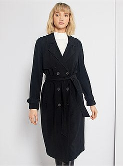 Gabardina fluida e comprida - Kiabi