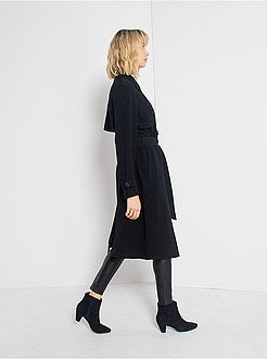 Gabardina fluida e comprida - Kiabi