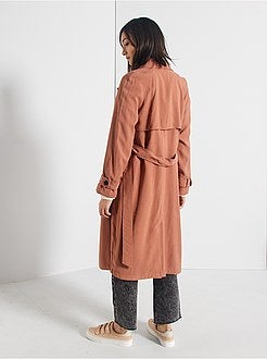 Gabardina fluida e comprida - Kiabi