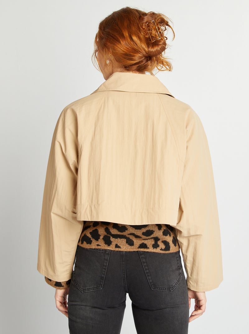 Gabardina oversize 2 em 1 BEGE - Kiabi