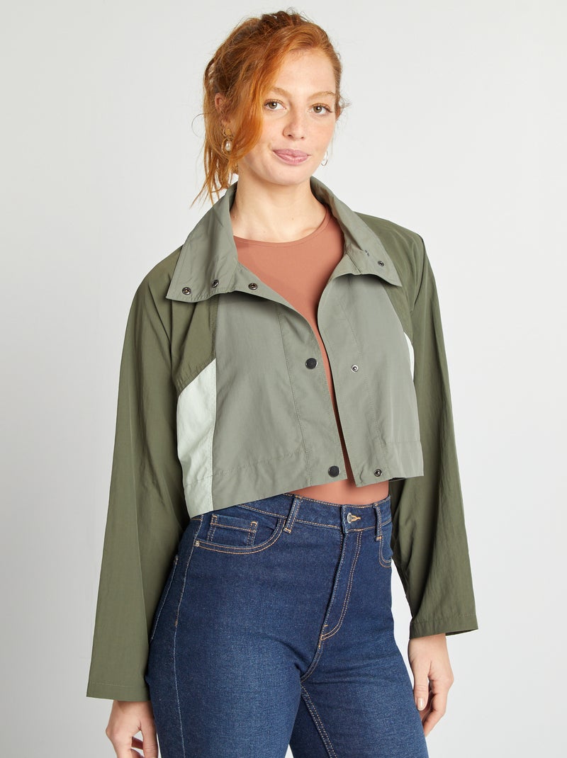 Gabardina oversize 2 em 1 CAQUI - Kiabi
