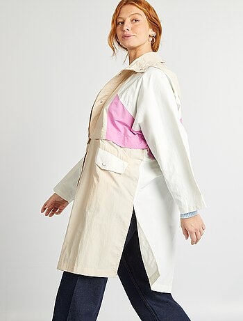 Gabardina oversize 2 em 1