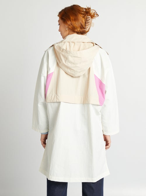 Gabardina oversize 2 em 1 - Kiabi