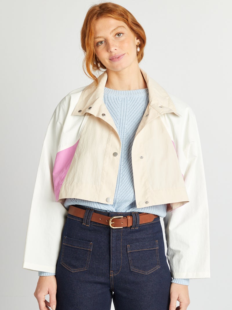 Gabardina oversize 2 em 1 ROSA - Kiabi