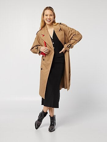 Gabardina semi-comprida