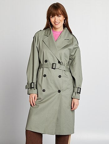 Gabardina semi-comprida