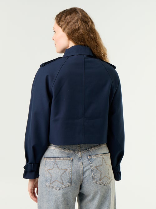 Gabardine curta de algodão - Kiabi