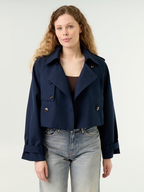 Gabardine curta de algodão - Kiabi
