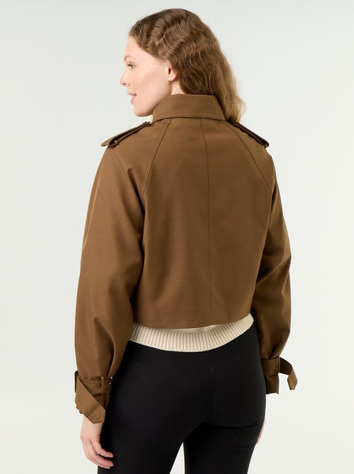 Gabardine curta de algodão - Kiabi