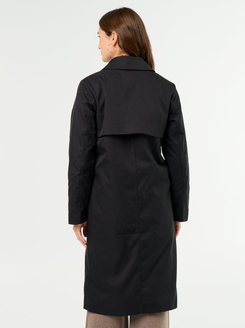 Gabardine de comprimento médio com forro interior - Kiabi