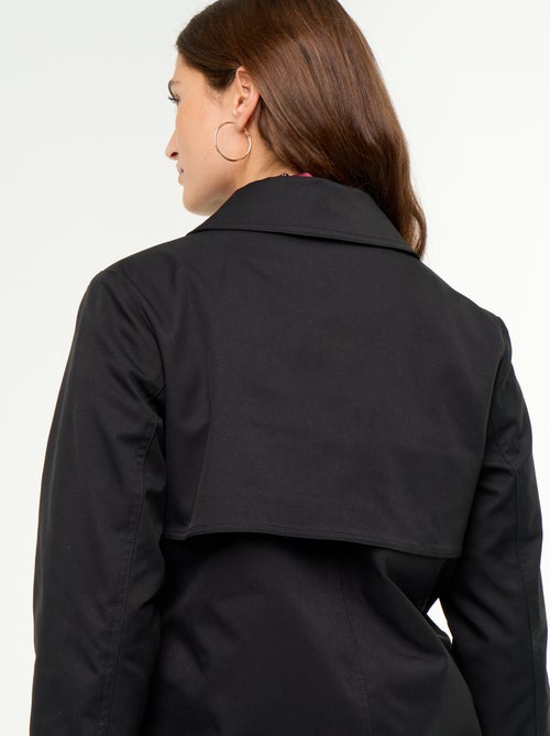 Gabardine de comprimento médio com forro interior - Kiabi