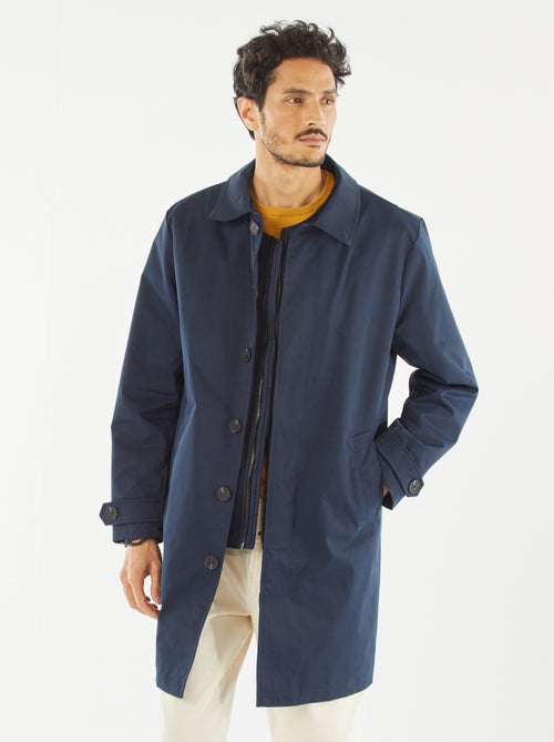 Gabardine semi-comprida com casaco acolchoado sem mangas no interior - Kiabi