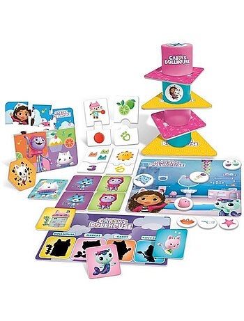 Gabby's dollhouse jogos de mesa 10 em 1