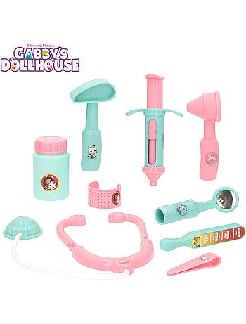 Gabby's dollhouse tapete médico com acessórios