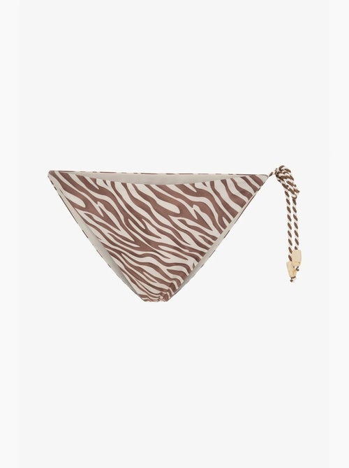 Gale cueca de bikini com padrão zebra e missangas penti - Kiabi Gale cueca de bikini com padrão zebra e missangas penti - Kiabi