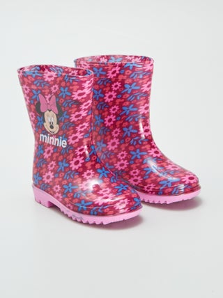 Galochas com flores 'Minnie'