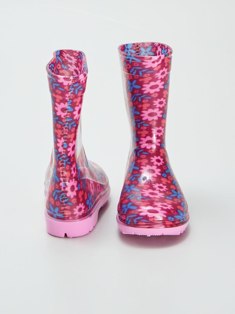 Galochas com flores 'Minnie' BEGE - Kiabi