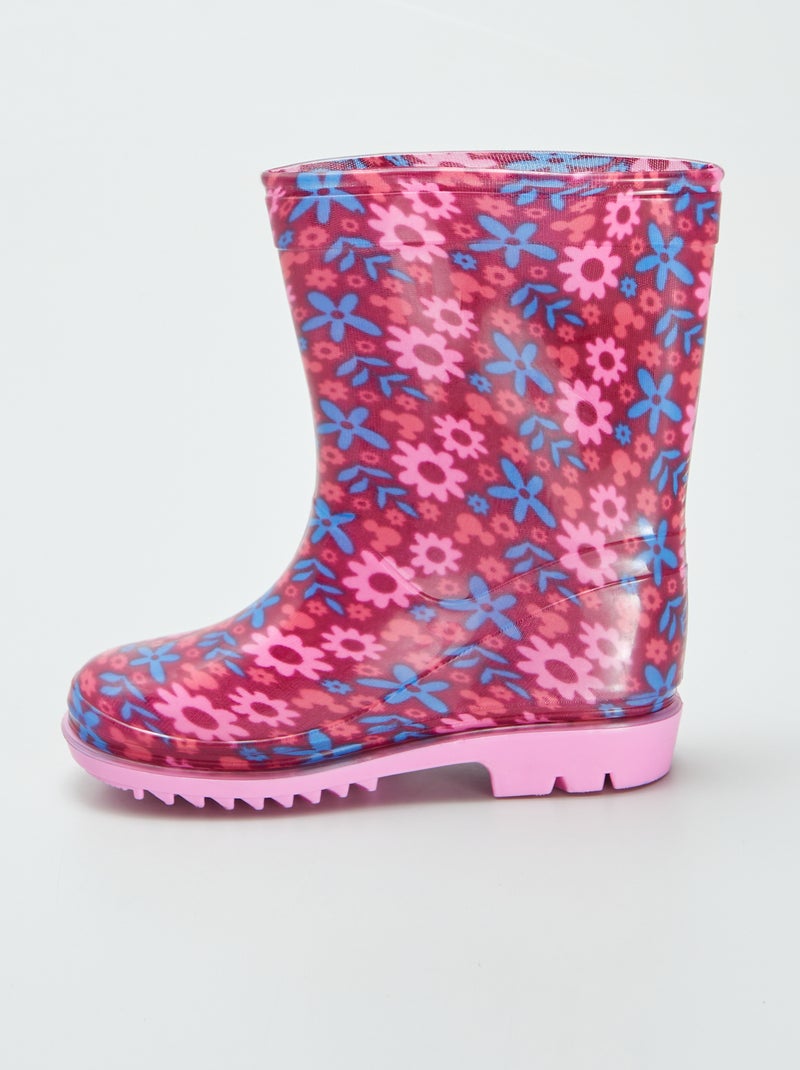 Galochas com flores 'Minnie' BEGE - Kiabi