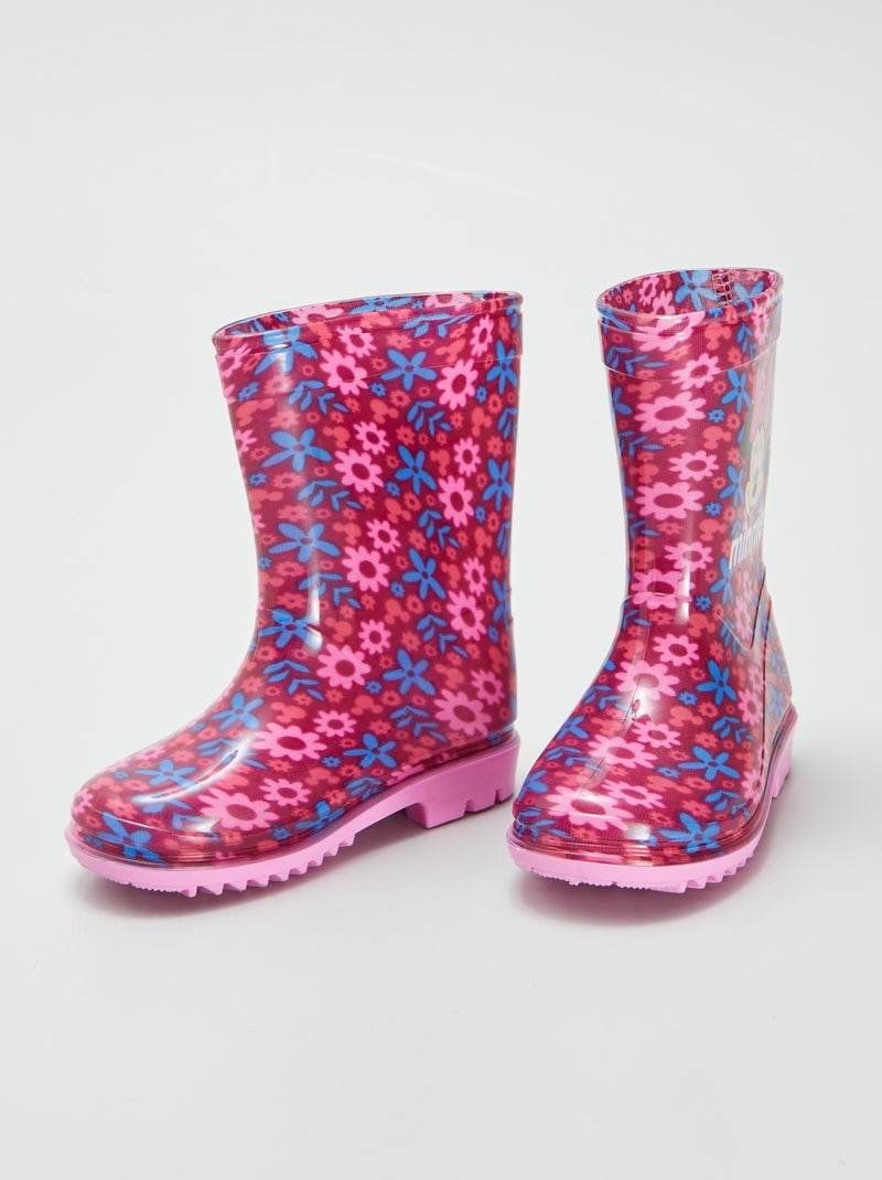 Galochas com flores 'Minnie' BEGE - Kiabi