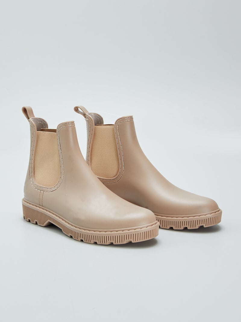 Galochas estilo chelsea BEGE - Kiabi