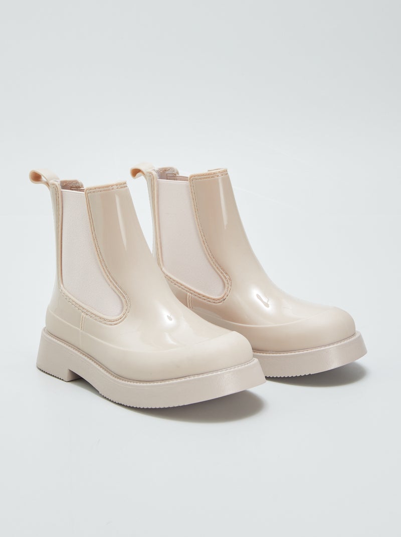 Galochas estilo chelsea BEGE - Kiabi