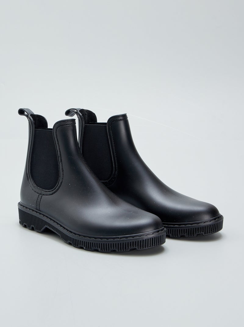 Galochas estilo chelsea PRETO - Kiabi