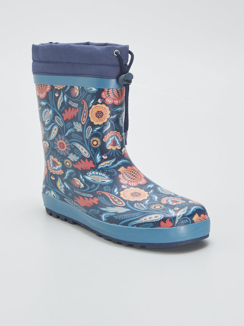 Galochas 'floridas' AZUL - Kiabi