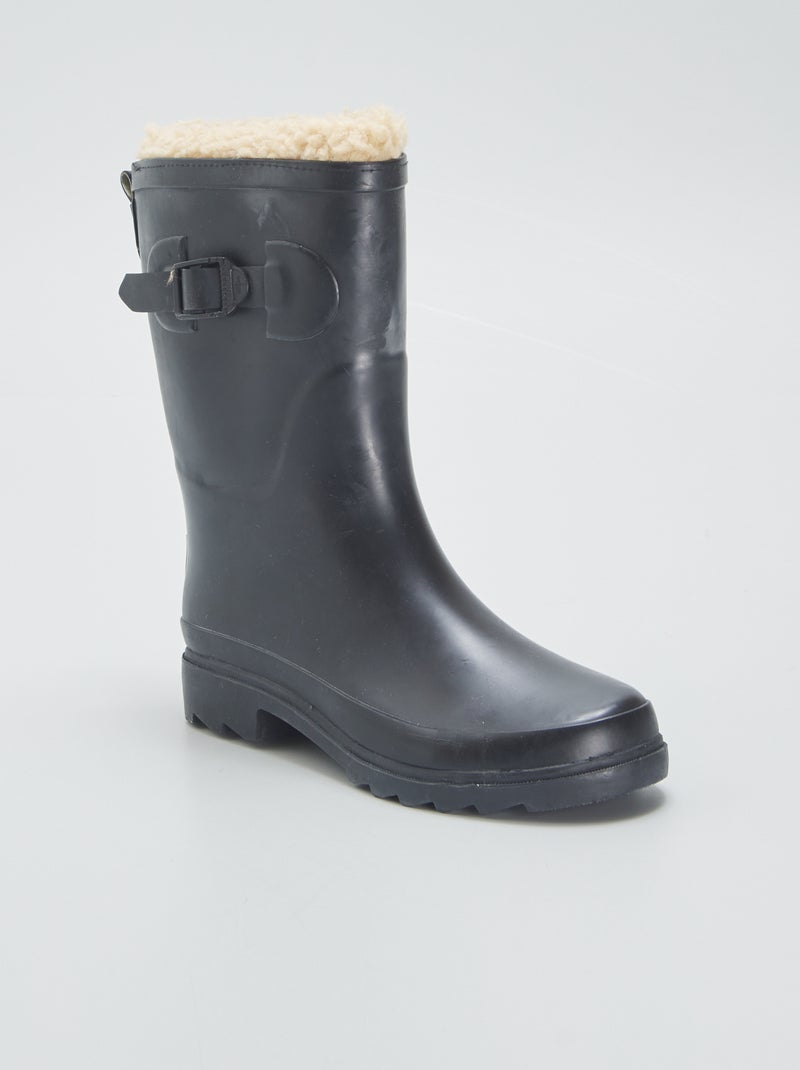 Galochas forradas PRETO - Kiabi