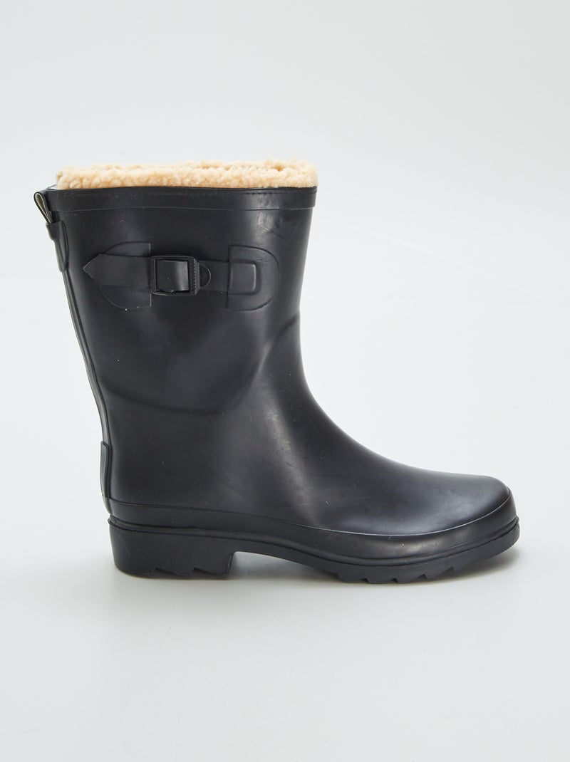 Galochas forradas PRETO - Kiabi