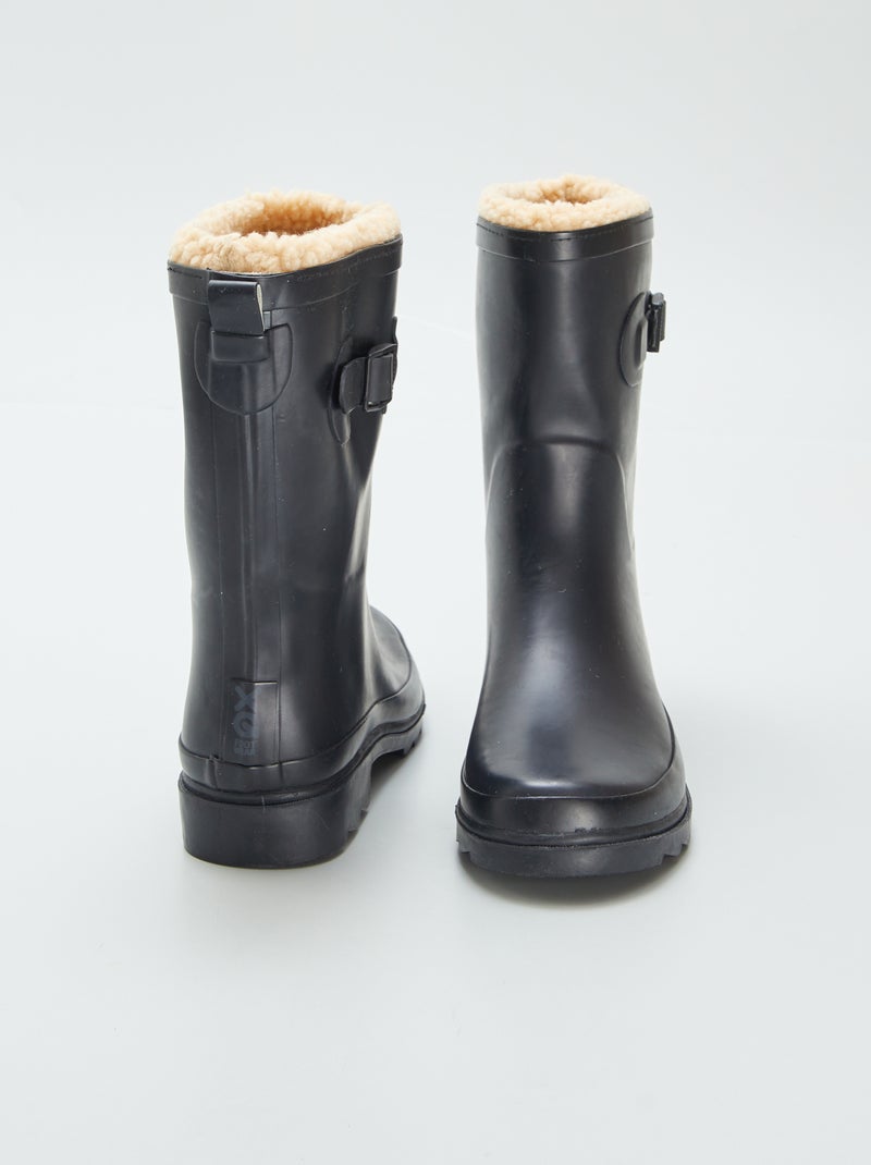 Galochas forradas PRETO - Kiabi