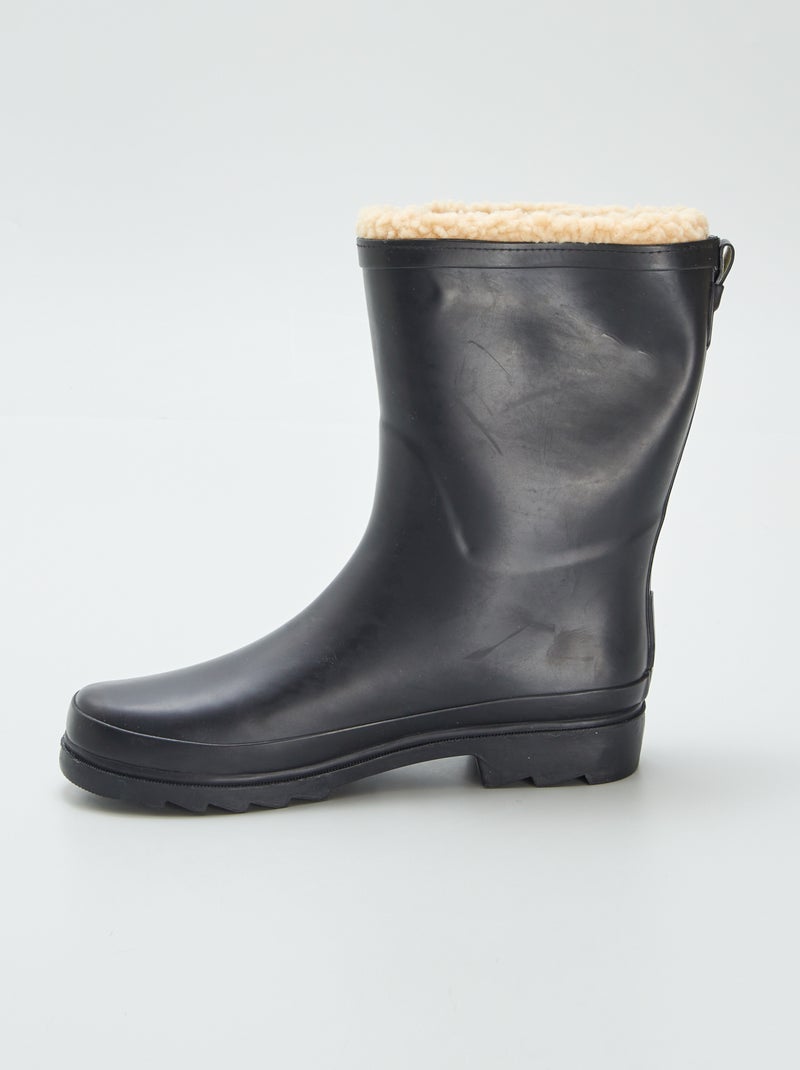 Galochas forradas PRETO - Kiabi