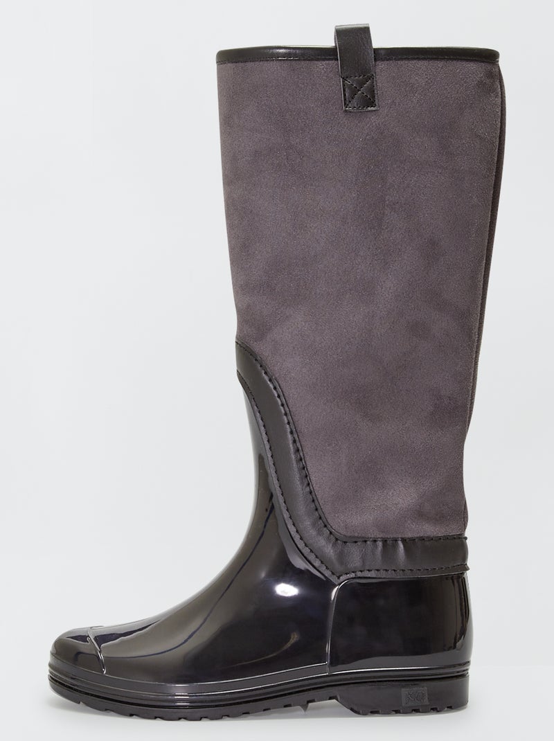 Galochas forradas Preto - Kiabi
