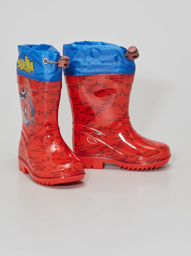 Galochas 'Homem-Aranha' Vermelho - Kiabi