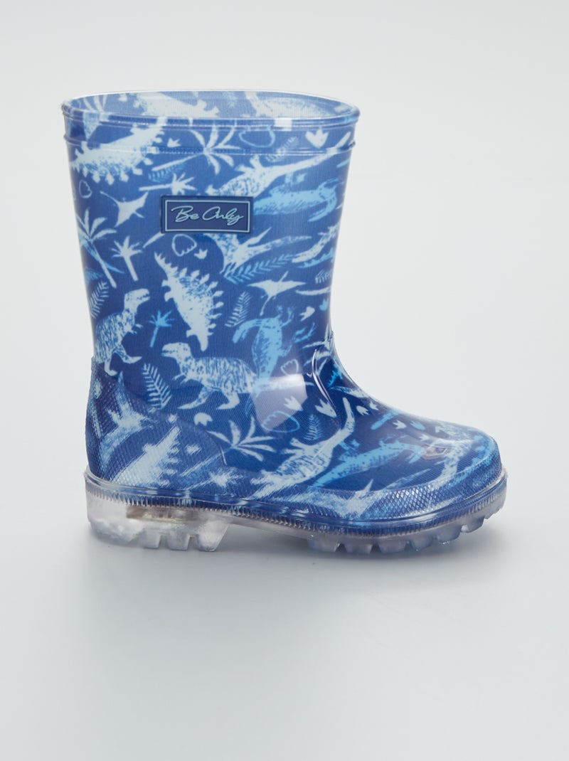 Galochas luminosas 'dinossauros' AZUL - Kiabi