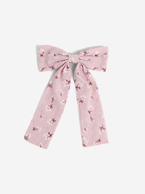 Gancho de cabelo com laço grande estampado - Kiabi