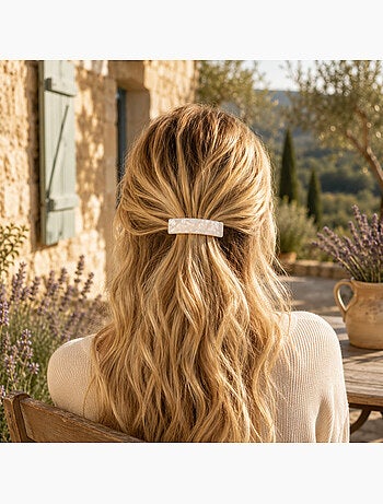 Gancho de cabelo nacarado em acetato