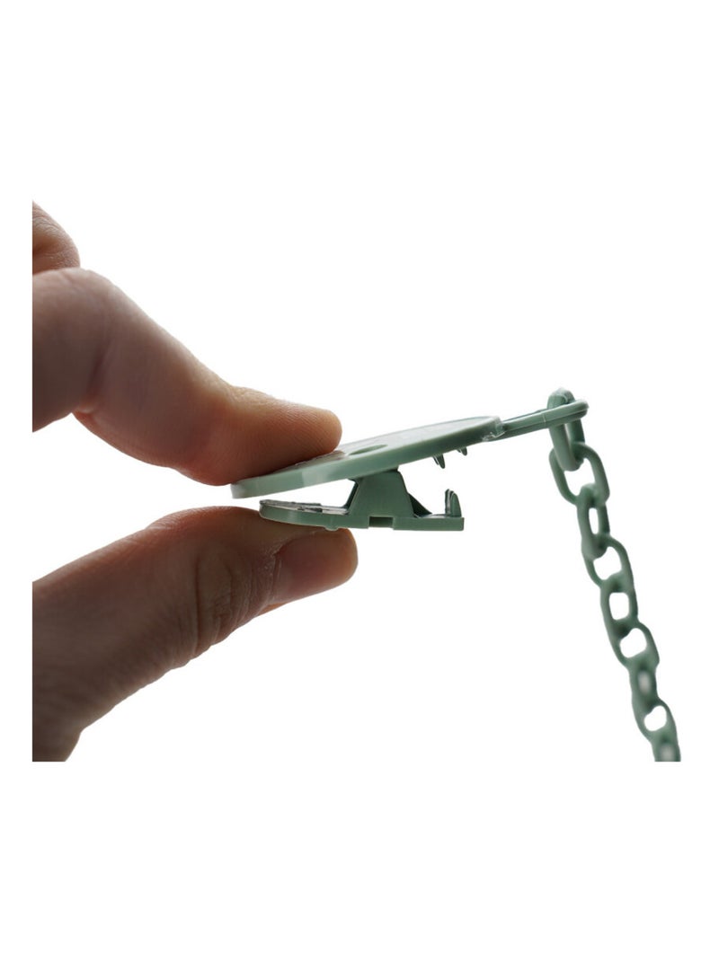 Gancho para chupeta thermobaby em plástico com argola 9,5 x 2 x 12 cm Verde - Kiabi