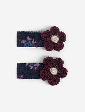 Ganchos de cabelo tipo crocodilo em forma de flores