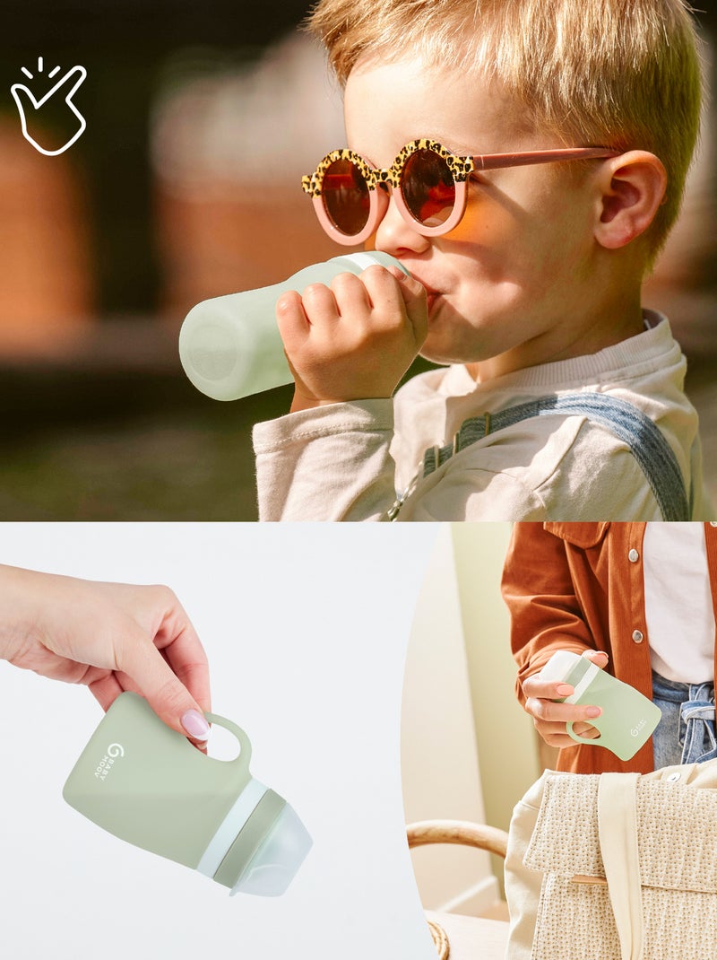 Garrafa 150 ml em silicone 'Babymoov' Verde - Kiabi