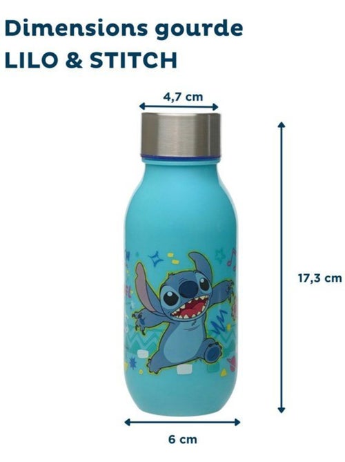 Garrafa água infantil disney lilo & stitch 430 ml com tampa rosca - Kiabi