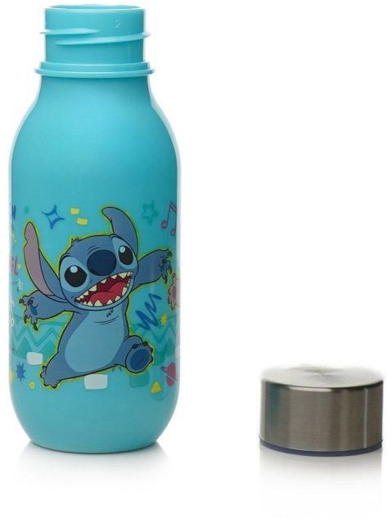 Garrafa água infantil disney lilo & stitch 430 ml com tampa rosca Azul - Kiabi