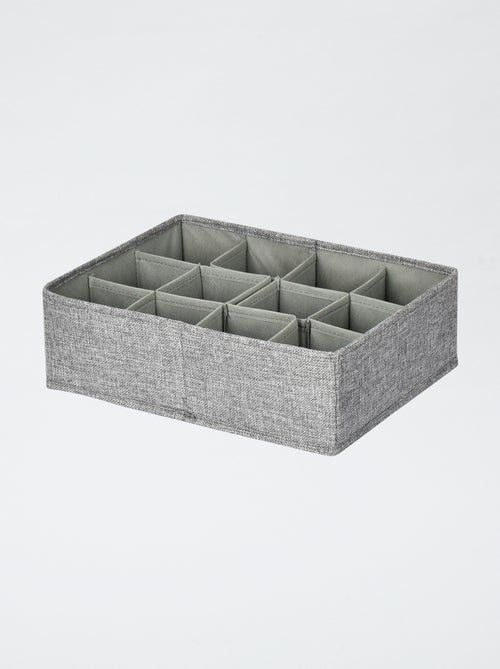 Gaveta organizadora em linho - 12 compartimentos - Kiabi