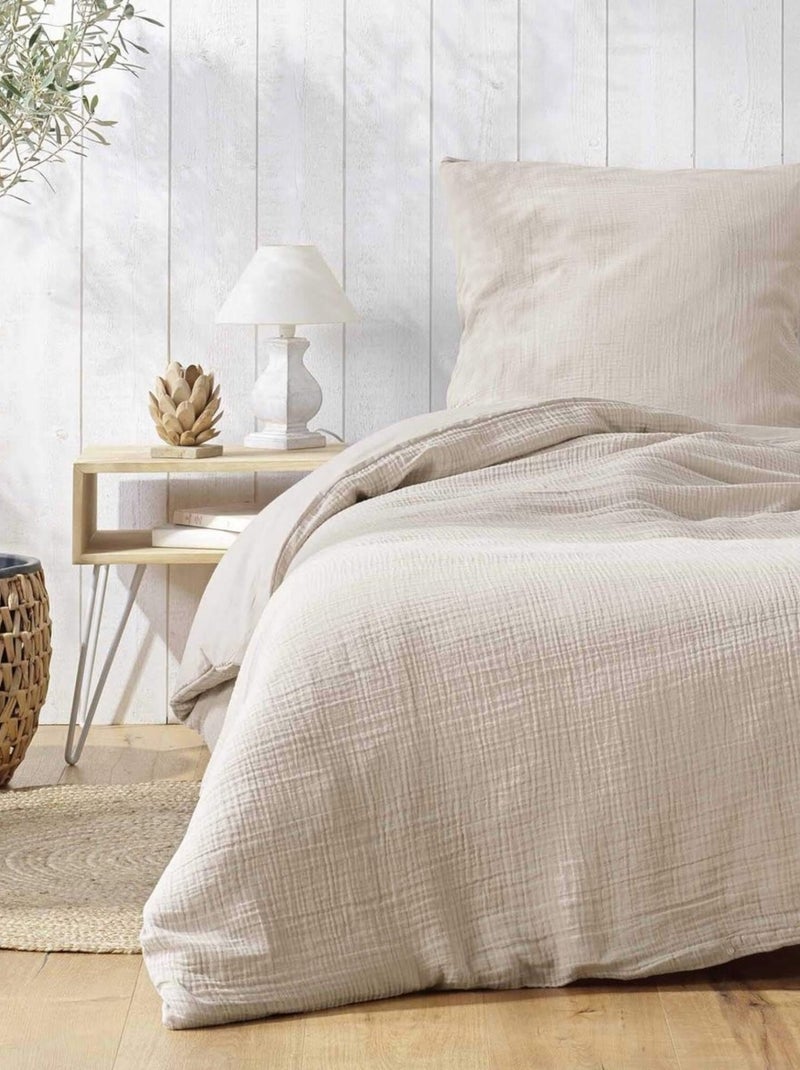 Gaze de algodão alia promo linge Bege-areia - Kiabi