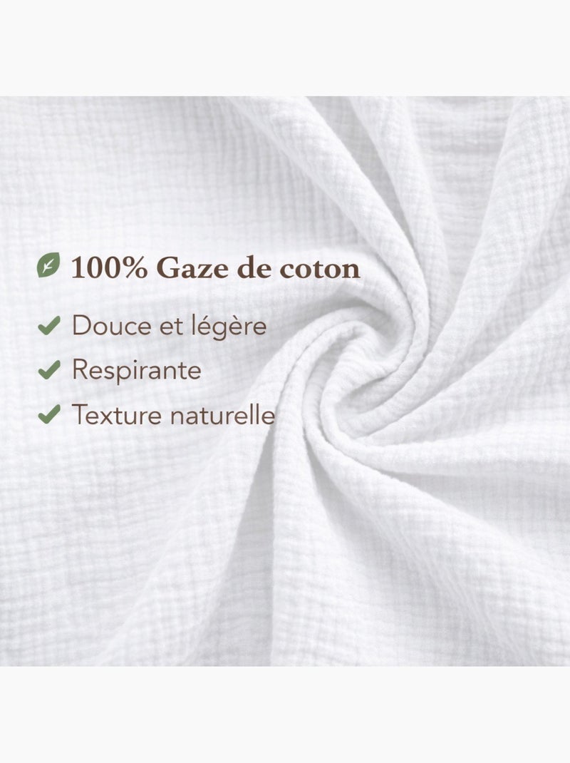 Gaze de algodão alia promo linge Branco - Kiabi